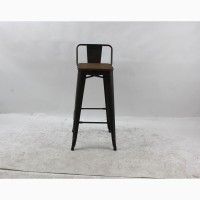 Полубарный стул Толикс Низкий Вуд, H-66см. (Tolix Low Wood, H-66cm) из металла купить Киев