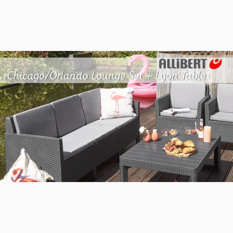 Фото 3. Комплект садовой мебели Orlando 3 Seater Set Нидерланды Allibert, Keter для дома, кафе