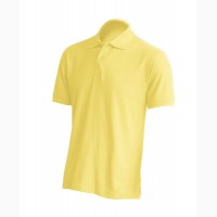 Мужская футболка поло, светло-желтый, лимонный цвет