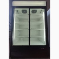 Продам холодильну вітрину-шкаф б/у, розсувні двері