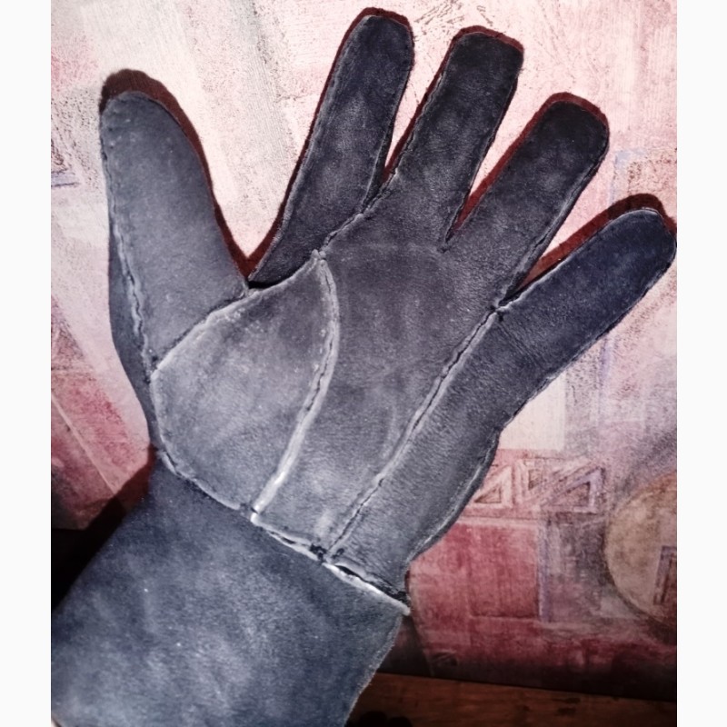 Фото 5. Зимние перчатки из дубленой кожи ISLE
