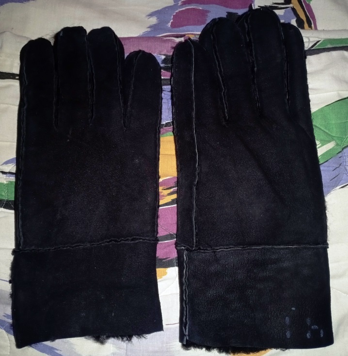 Фото 6. Зимние перчатки из дубленой кожи ISLE