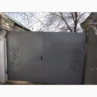 Ворота дворовые, гаражные, из профнастила Николаев