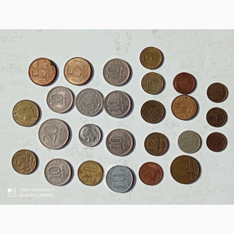 Фото 2. Зарубежные старые монеты