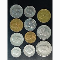 11 монет. 1954-1992г. Греция