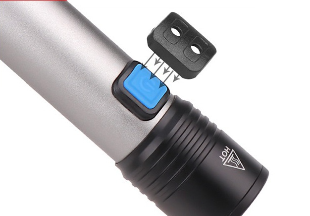 Фото 2. Аккумуляторный фонарь Flashlight из алюминия 500 м режимів роботи: 3
