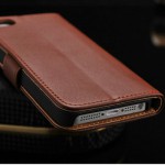 Кожаный Чехол-Кошелек для Iphone - 4 4C 4S - 5 5C 5S + Подарок.