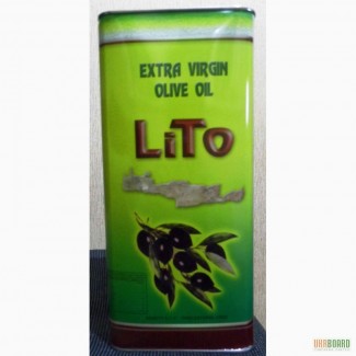 Оливковое масло Extra Virgin Olive oil «Lito» 5л ж/б. Греция.