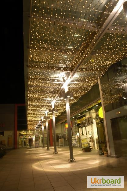 Фото 3. Гирлянда дождь уличная 2х1, 5 метра, гирлянда штора, новогодняя подсветка