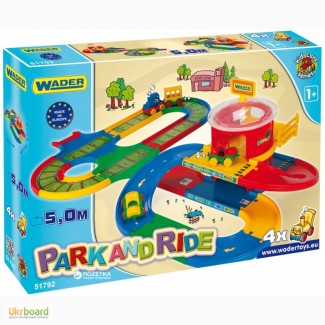 Игровой набор Kid Cars - Вокзал с дорогой 5 м (Wader 51792)