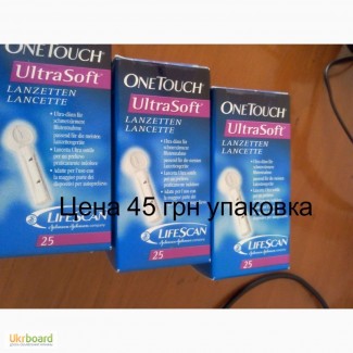 Ланцеты One Touch Ultrasoft 25шт в упаковке