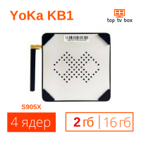 Купить KB1 2Gb YoKa Android 6 Smart Tv box приставка аналог X96 mini S905X 4K Цена
