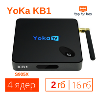 Купить KB1 2Gb YoKa Android 6 Smart Tv box приставка аналог X96 mini S905X 4K Цена