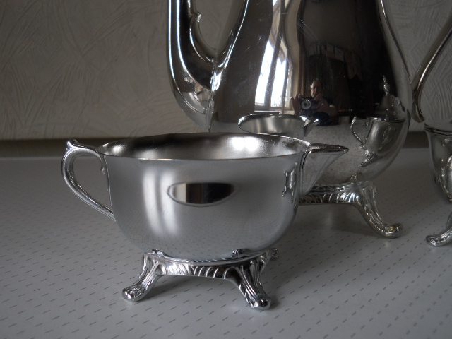 Фото 4. Посеребренный кофейный/чайный набор-International Silver CompanyUSA