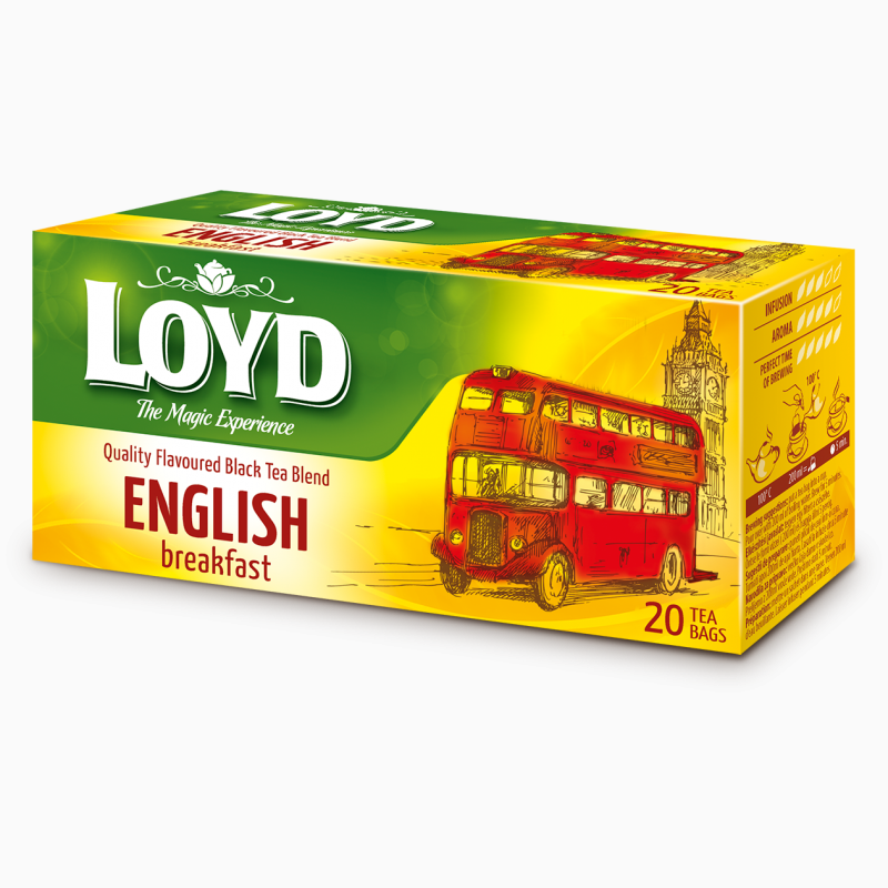 Чай черный Loyd English Breakfast пакетированный 20 шт х 1.7 г