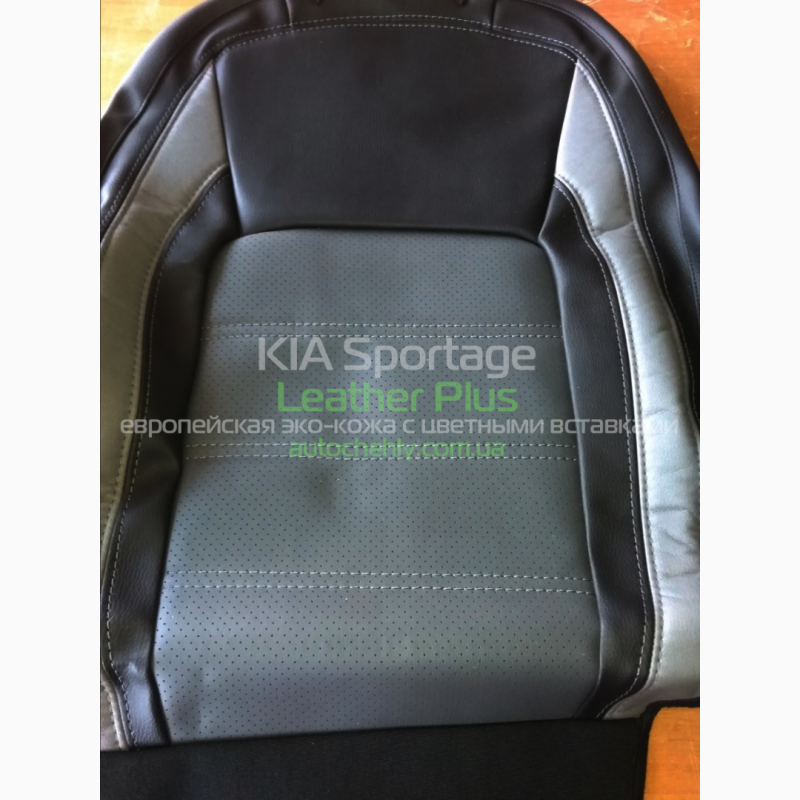 Фото 3. Авточехлы из экокожи для Kia Sportage III Корея
