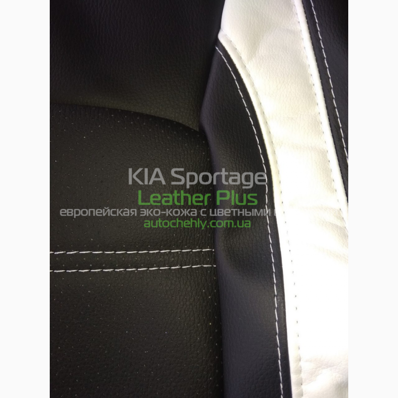 Фото 6. Авточехлы из экокожи для Kia Sportage III Корея