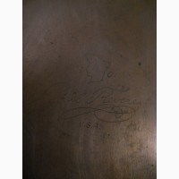 Медно/стальная кастрюля с крышкой и длинной ручкой фирмы Paul Revere США