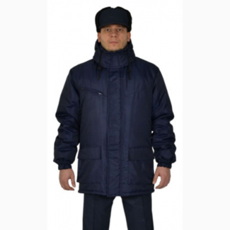 Зимняя рабочая куртка Вахта, темно-синяя