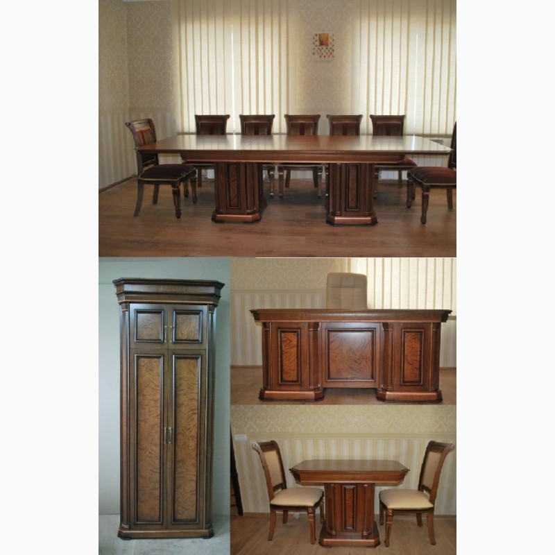 Фото 5. Дубовый двухтумбовый стол Колизей для кабинета