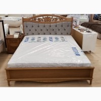 Двуспальная деревянная кровать Славия с тумбами 2шт