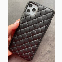Чехол iPhone 11 Pro матрасик Quilted Leather качественный заменитель кожи Противоударный