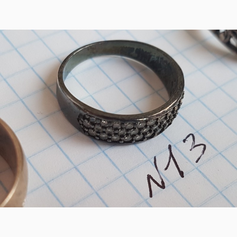 Фото 3. 013 Кольцо серебро 925 пр. Р-18, с цирконами