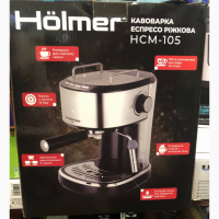Кофеварка рожковая Hölmer HCM-105 Рожковая эспрессо-кофеварка для приготовления