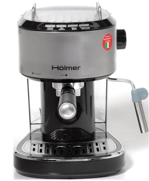 Фото 3. Кофеварка рожковая Hölmer HCM-105 Рожковая эспрессо-кофеварка для приготовления