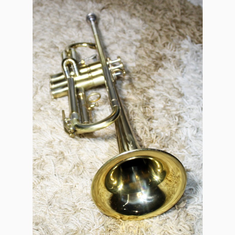 Фото 7. Труба trumpet Музична помпова Sirius 2 Amati Kraslice (ЧЕХІЯ) золото гарний стан лак