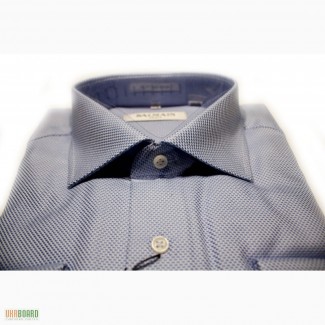 Брендовая мужская рубашка с длинным рукавом и запонками Balmain №543 size ХL, ХХL, ХХХL