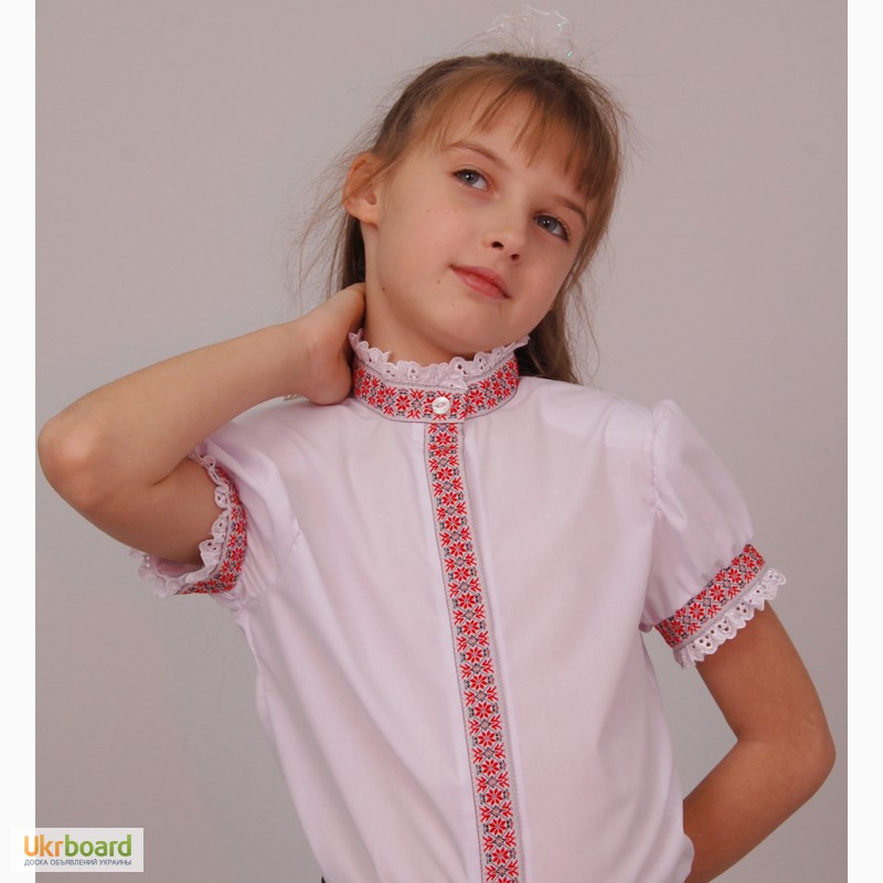 Фото 6. Блузка детская для девочки вишиванка, М-874