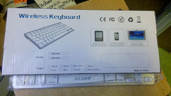 Фото 9. Bluetooth клавиатура для планшетов, смартфонов и пк AT-3950 Эргономичная, удобная красивая