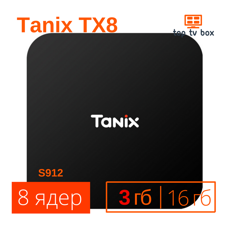 Фото 4. Купить низкая цена Tanix TX8 3Gb 16Gb Android 6 Smart Tv box Смарт тв приставка S912 Wi Fi
