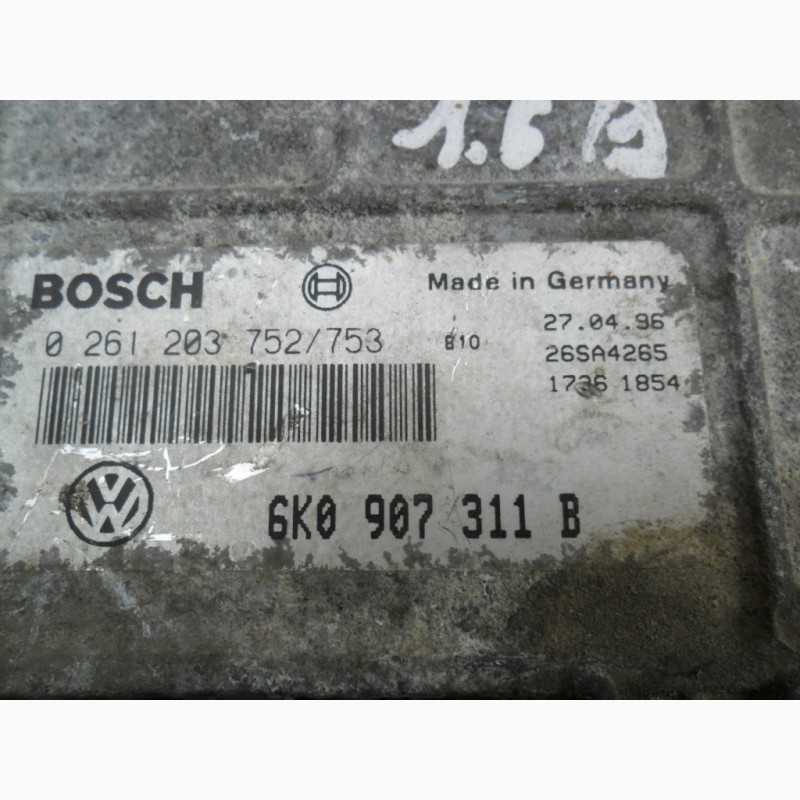 Фото 4. Блок управления VW, Seat, Bosch 0261203752/753, VW 6K0907311B