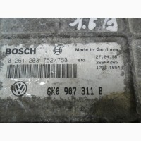 Блок управления VW, Seat, Bosch 0261203752/753, VW 6K0907311B