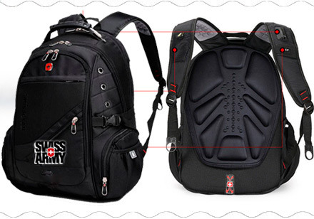 Супер рюкзак Swiss Bag для бизнеса и школы. Супер цена + армейские часы в подарок