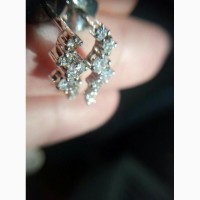 Серьги - каскад бриллиантов для леди