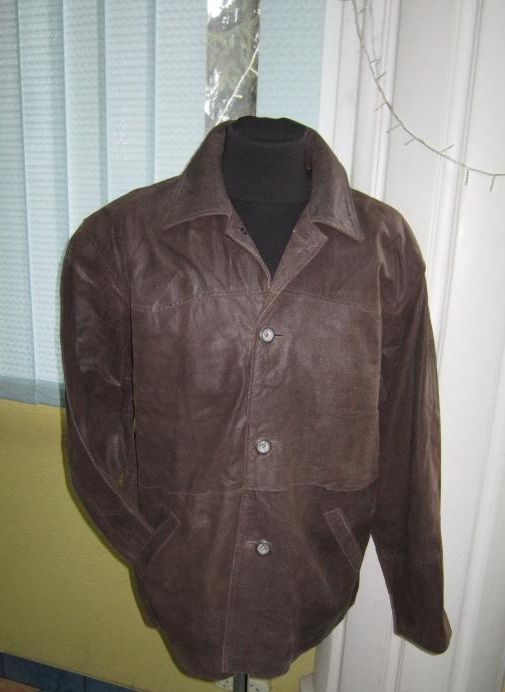 Фото 2. Большая лёгкая кожаная мужская куртка BLEND of AMERICA. Дания. Лот 839