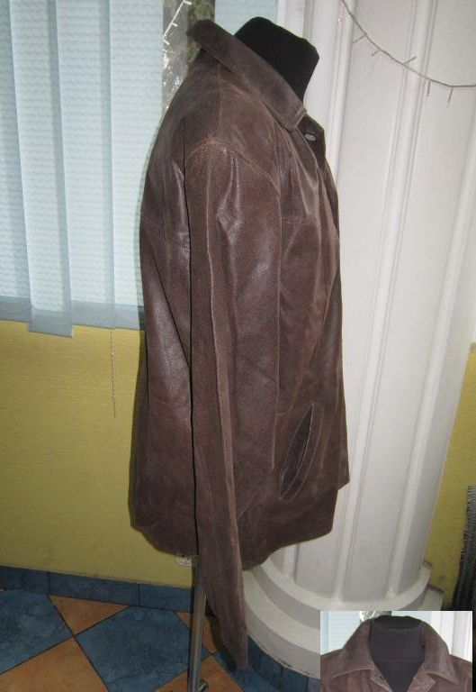 Фото 4. Большая лёгкая кожаная мужская куртка BLEND of AMERICA. Дания. Лот 839