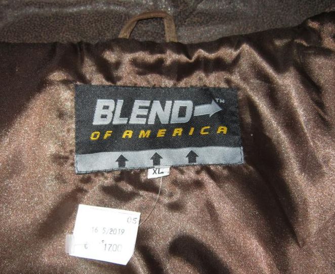 Фото 7. Большая лёгкая кожаная мужская куртка BLEND of AMERICA. Дания. Лот 839