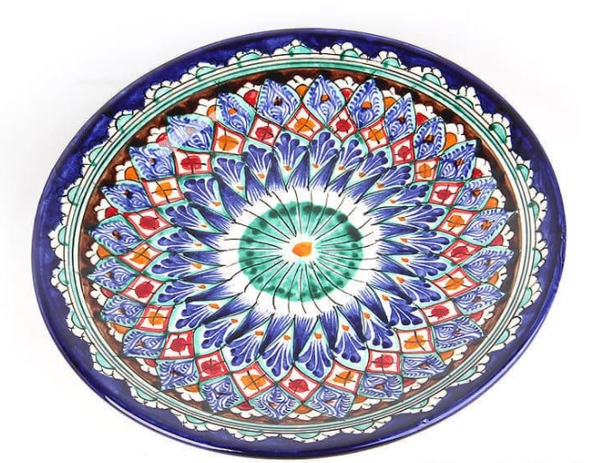 Фото 9. Ляган узбекская тарелка для подачи плова керамический ручная роспись Узбекская тарелка