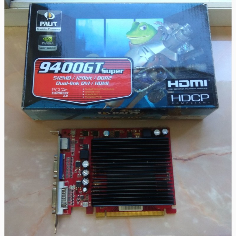 Фото 2. Видеокарта PALIT PCI-Ex GeForce 9400GT 512 MB DDR2 128bit HDMI
