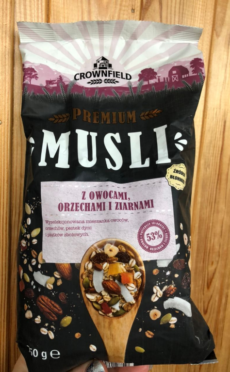 Фото 4. Мюсли Crownfield premium Musli с орехами/сухофруктами овсянка мюслі без сахара Германия