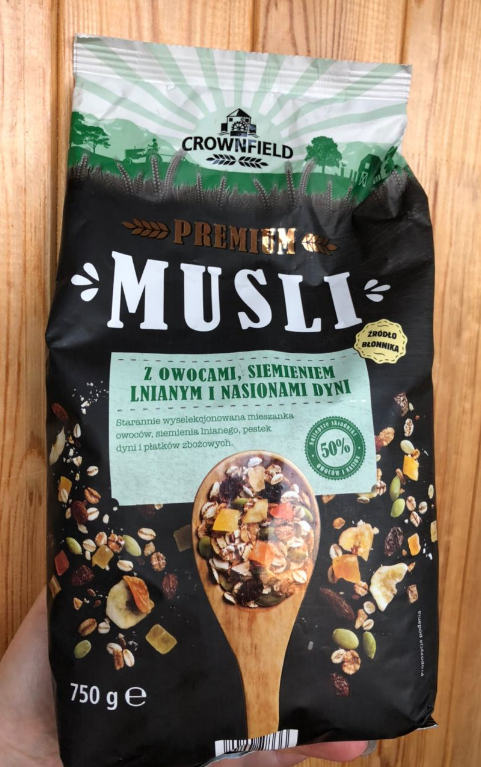 Фото 5. Мюсли Crownfield premium Musli с орехами/сухофруктами овсянка мюслі без сахара Германия