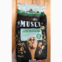 Мюсли Crownfield premium Musli с орехами/сухофруктами овсянка мюслі без сахара Германия