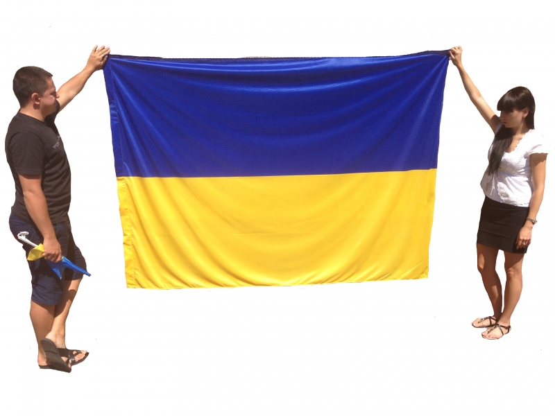 Фото 2. Флаги Украина - акция Атласные флаги предложение от производителя любых размеров