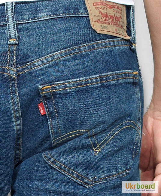 Фото 4. Джинсы Levis 505 Regular Fit Jeans - Dark Stonewash