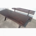Продам темно-коричневый стол и две лавки 2500 грн