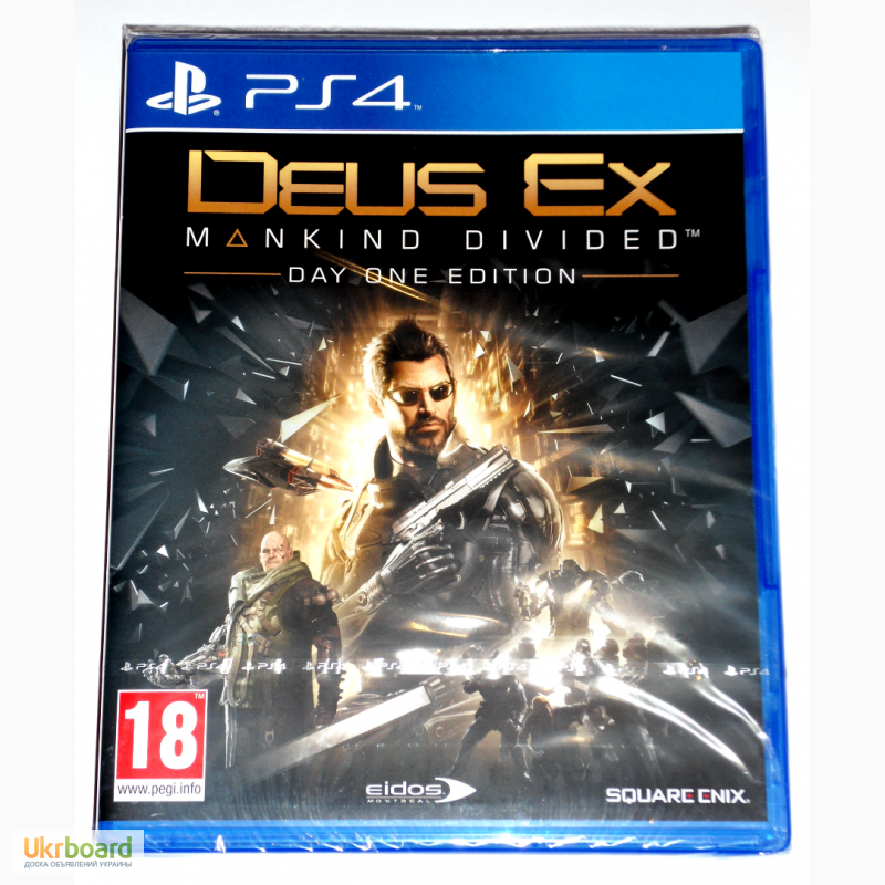 Deus Ex Mankind Divided Day One Edition PS4 диск новый / РУССКИЙ